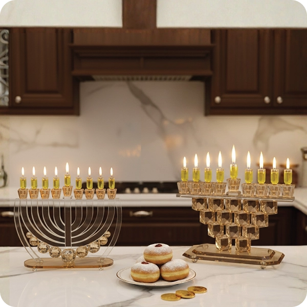 Crystal Menorahs Collection